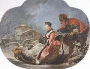 Francois Boucher Winter oil